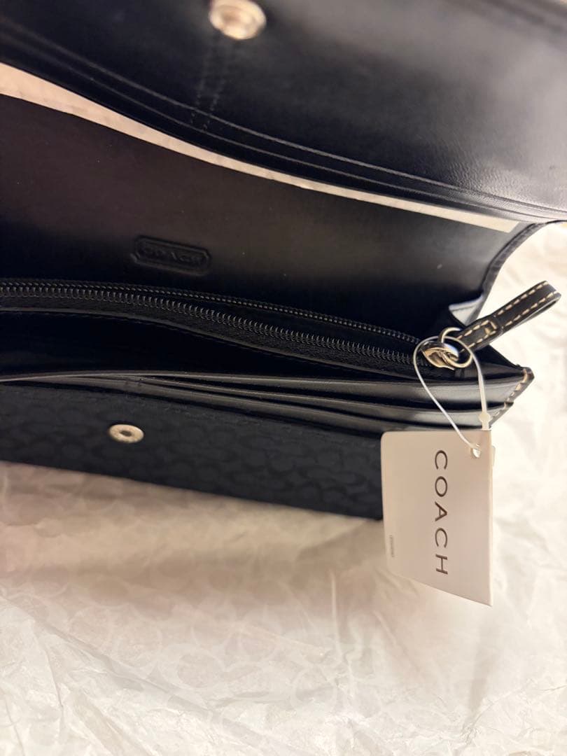 【ライナ】❤︎COACH ブラック 長財布 ❤︎