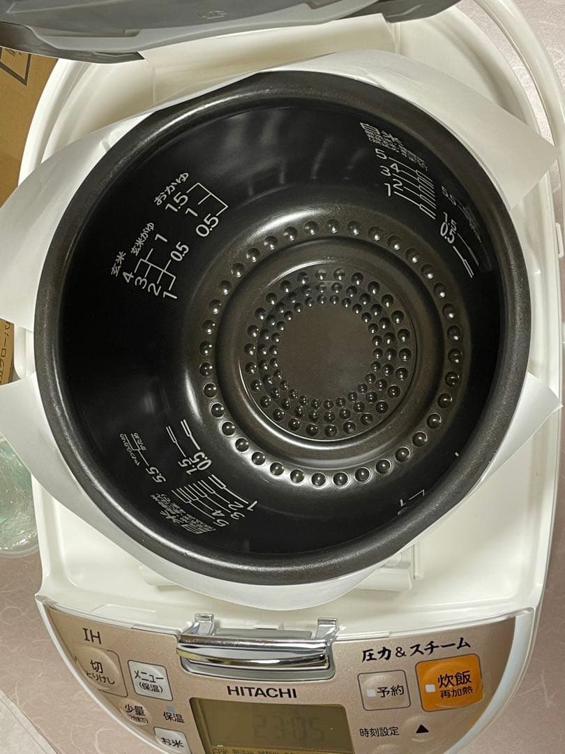 470 極美品❗️人気モデル❗️5.5合ふっくら御膳IHスチーム日立炊飯器5合
