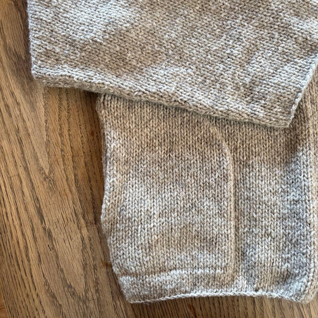 かぐれ ペルークルーネックカーディガン ペルーニット ニットカーディガン