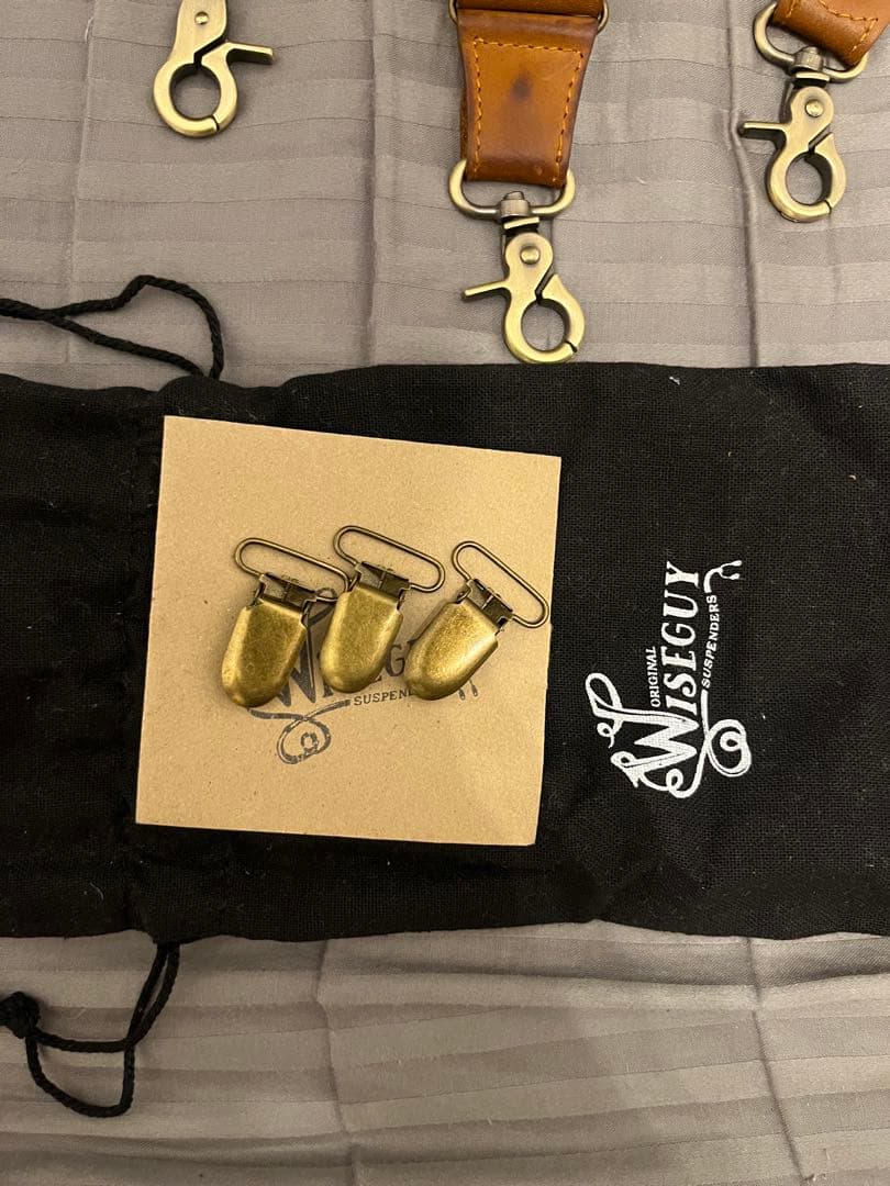 WISEGUY ワイズガイ サスペンダー オリーブグリーン