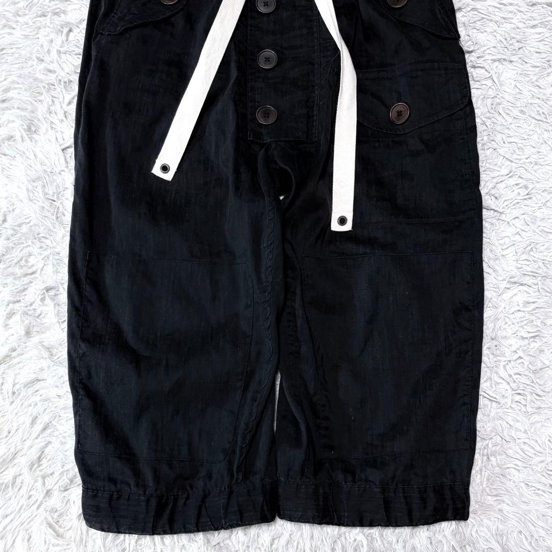 KLASICA クラシカ　ワイドサルエルパンツ　クロップド丈　ブラック　サイズ1