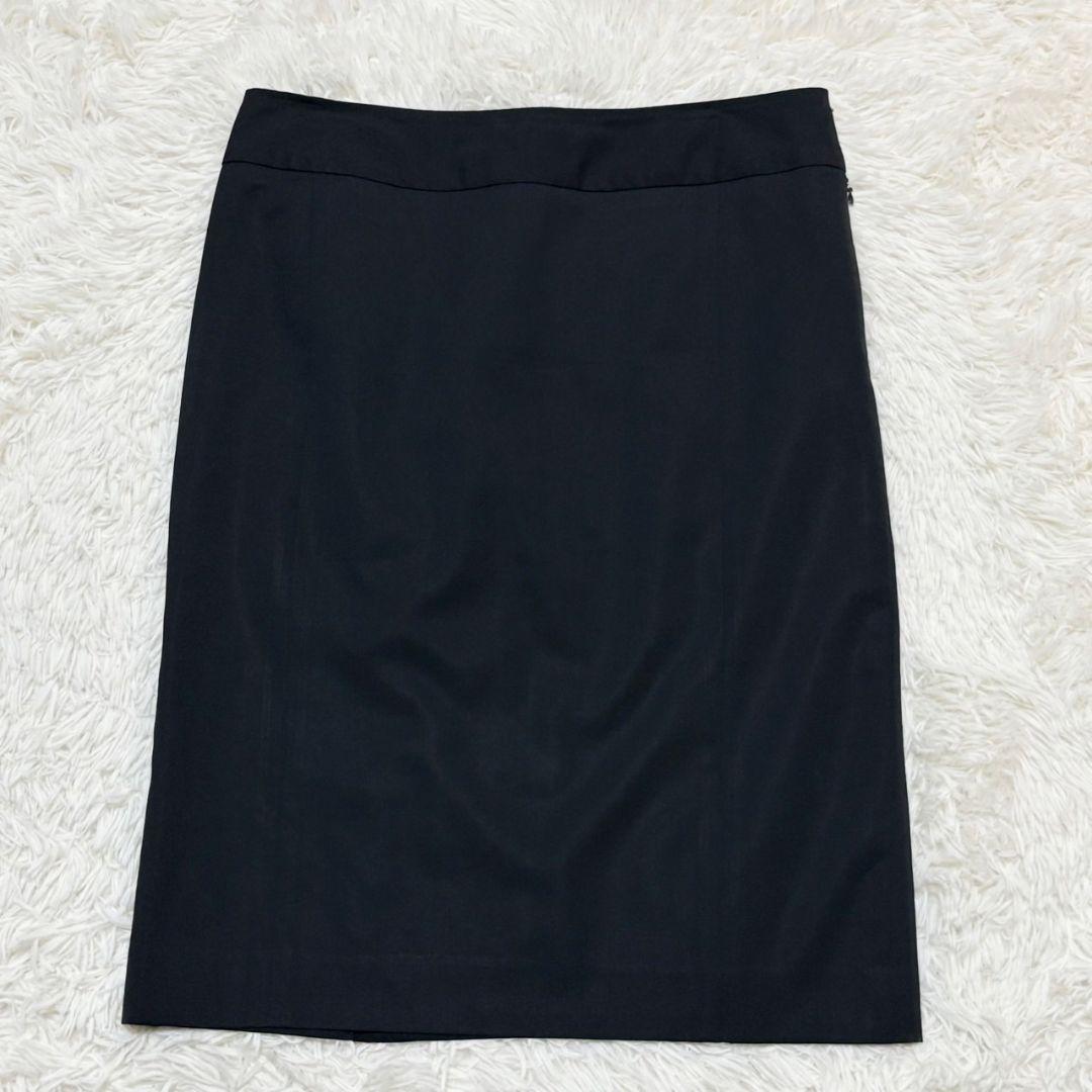 美品 ポールスミス ブラック スーツ セットアップ スカート マルチカラー