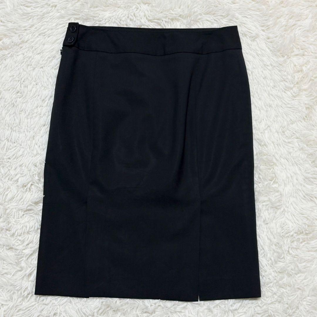 美品 ポールスミス ブラック スーツ セットアップ スカート マルチカラー