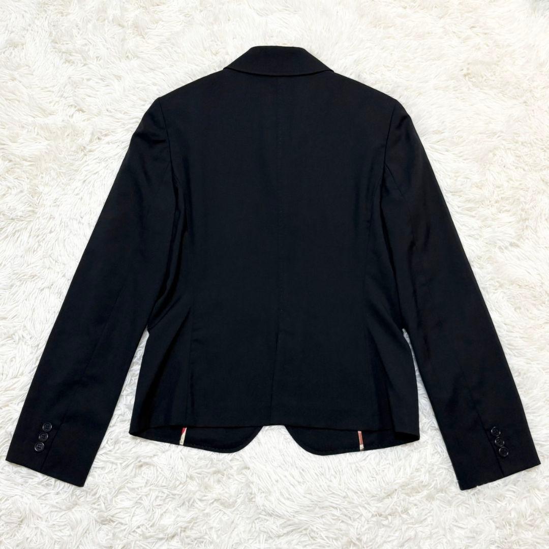 美品 ポールスミス ブラック スーツ セットアップ スカート マルチカラー