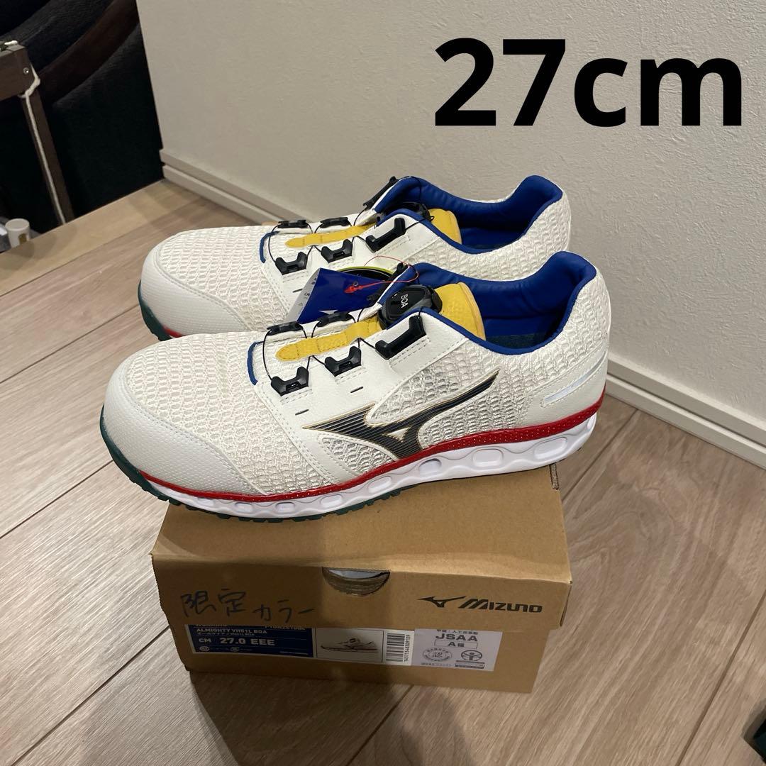 ミズノ 安全靴 F1GA241004 27センチ