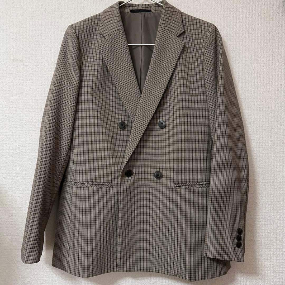 今期　UNIQLO ダブルジャケット　ブラウン