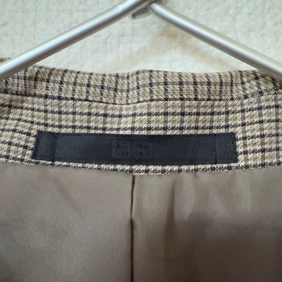 今期　UNIQLO ダブルジャケット　ブラウン