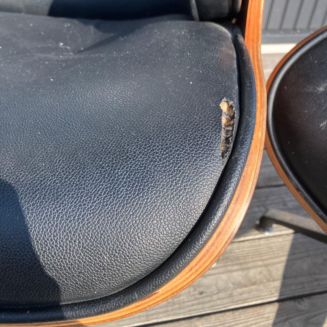 北欧レトロ イームズ リプロダクト ラウンジチェア アームチェア オットマン付き