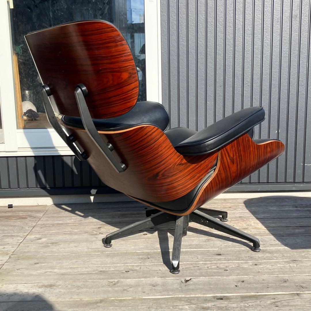 北欧レトロ イームズ リプロダクト ラウンジチェア アームチェア オットマン付き