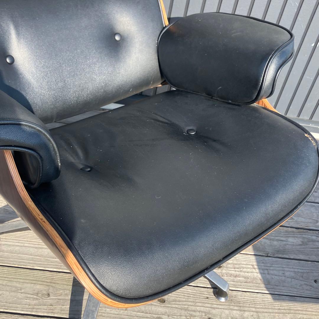 北欧レトロ イームズ リプロダクト ラウンジチェア アームチェア オットマン付き