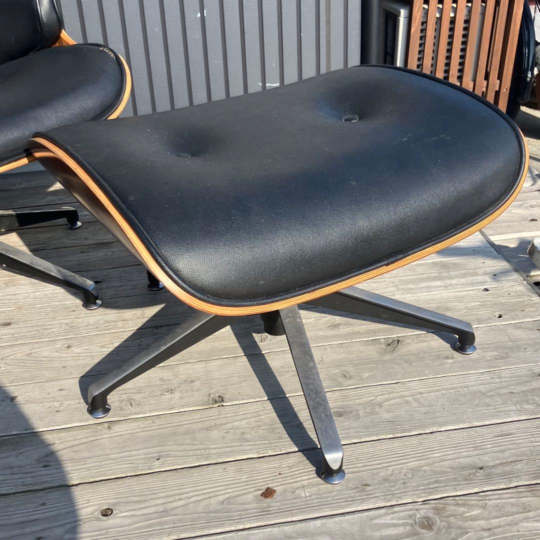 北欧レトロ イームズ リプロダクト ラウンジチェア アームチェア オットマン付き