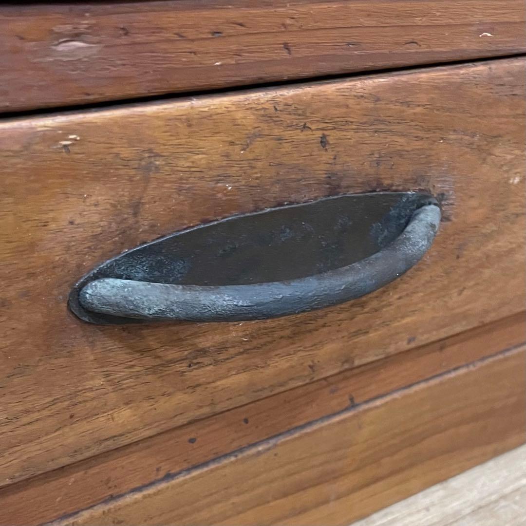 昭和 レトロ　戸棚　モールガラス　食器棚　本棚　アンティーク　当時物　水屋