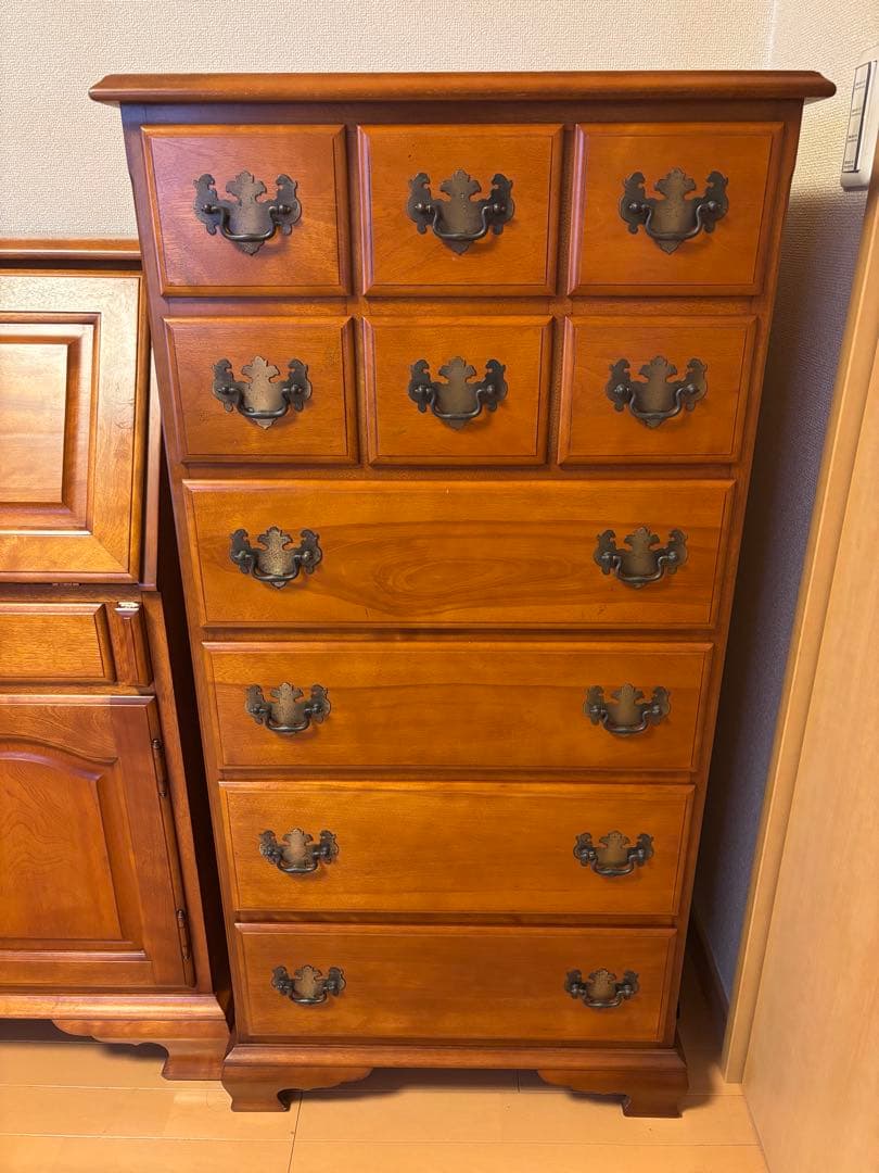 【横浜Daniel ダニエル】アーリーアメリカン　ビンテージチェスト　6段10杯