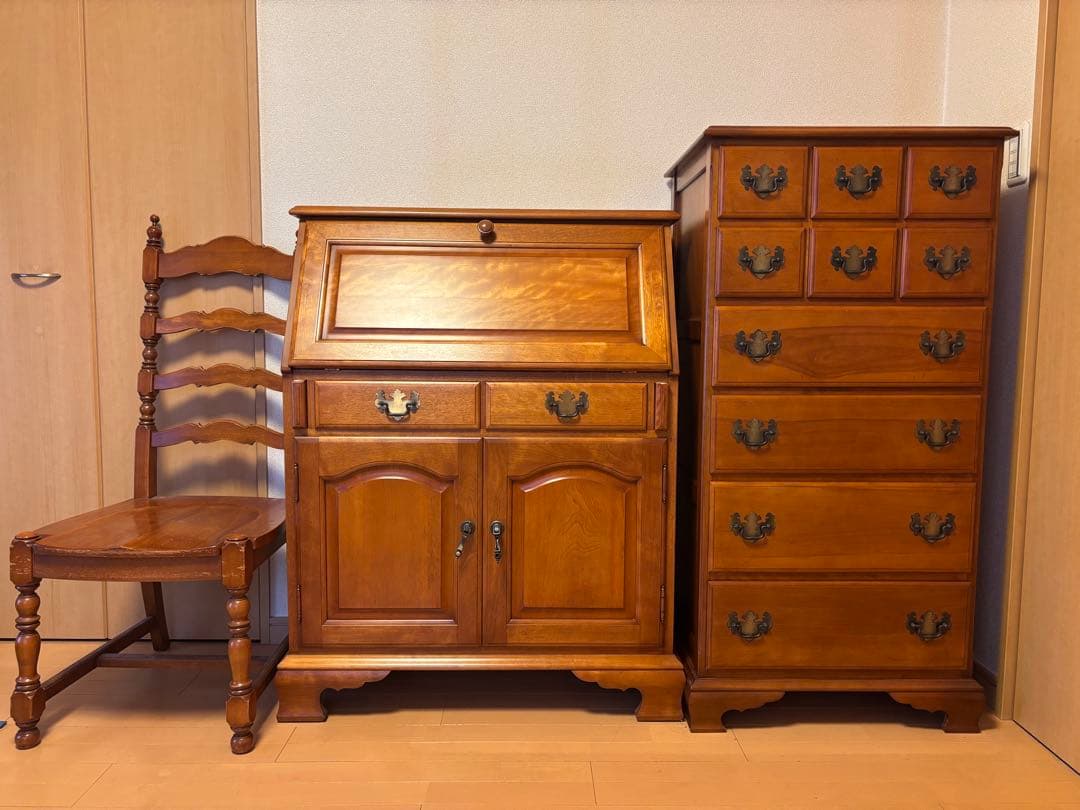 【横浜Daniel ダニエル】アーリーアメリカン　ビンテージチェスト　6段10杯