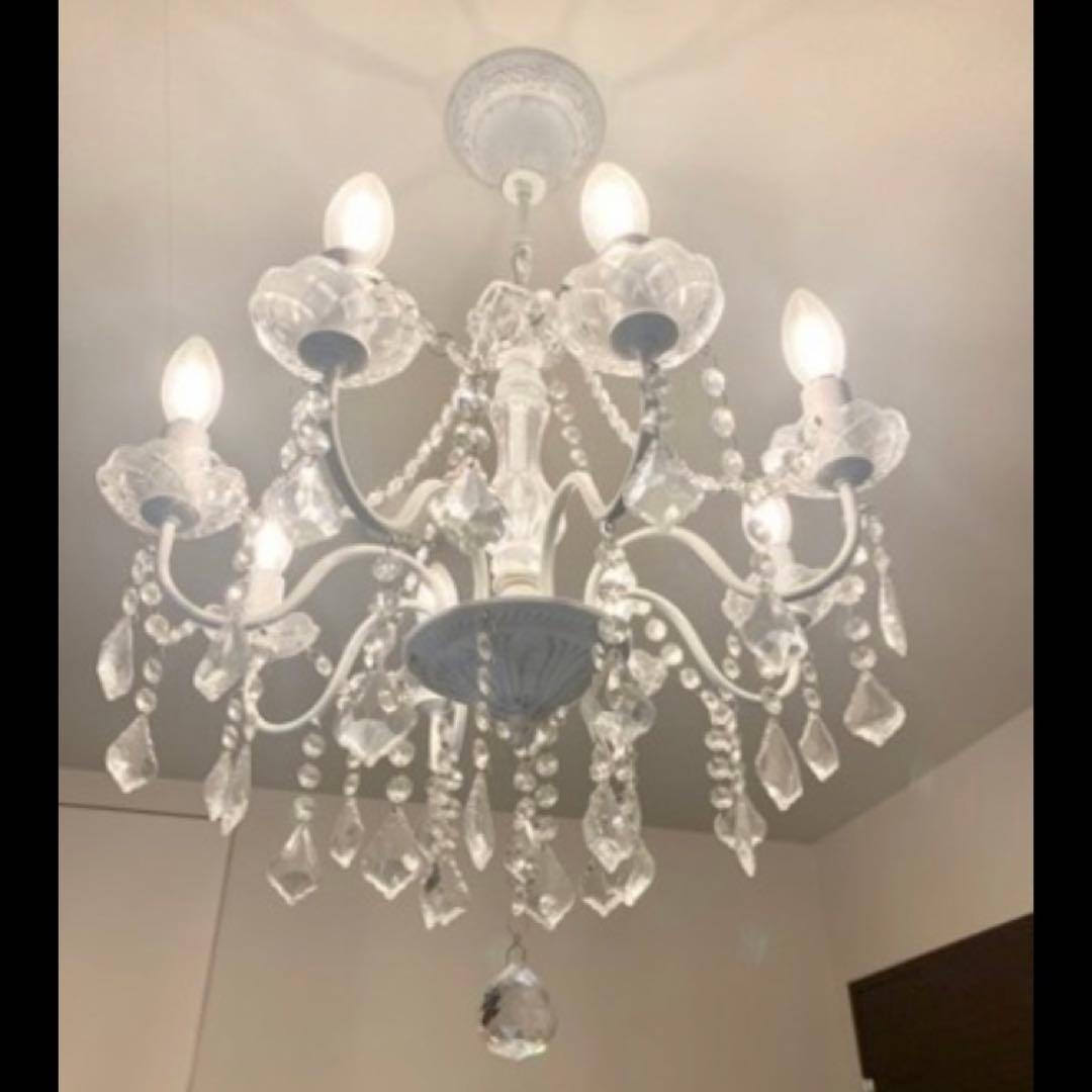 シャンデリア　シャビーシック　8灯