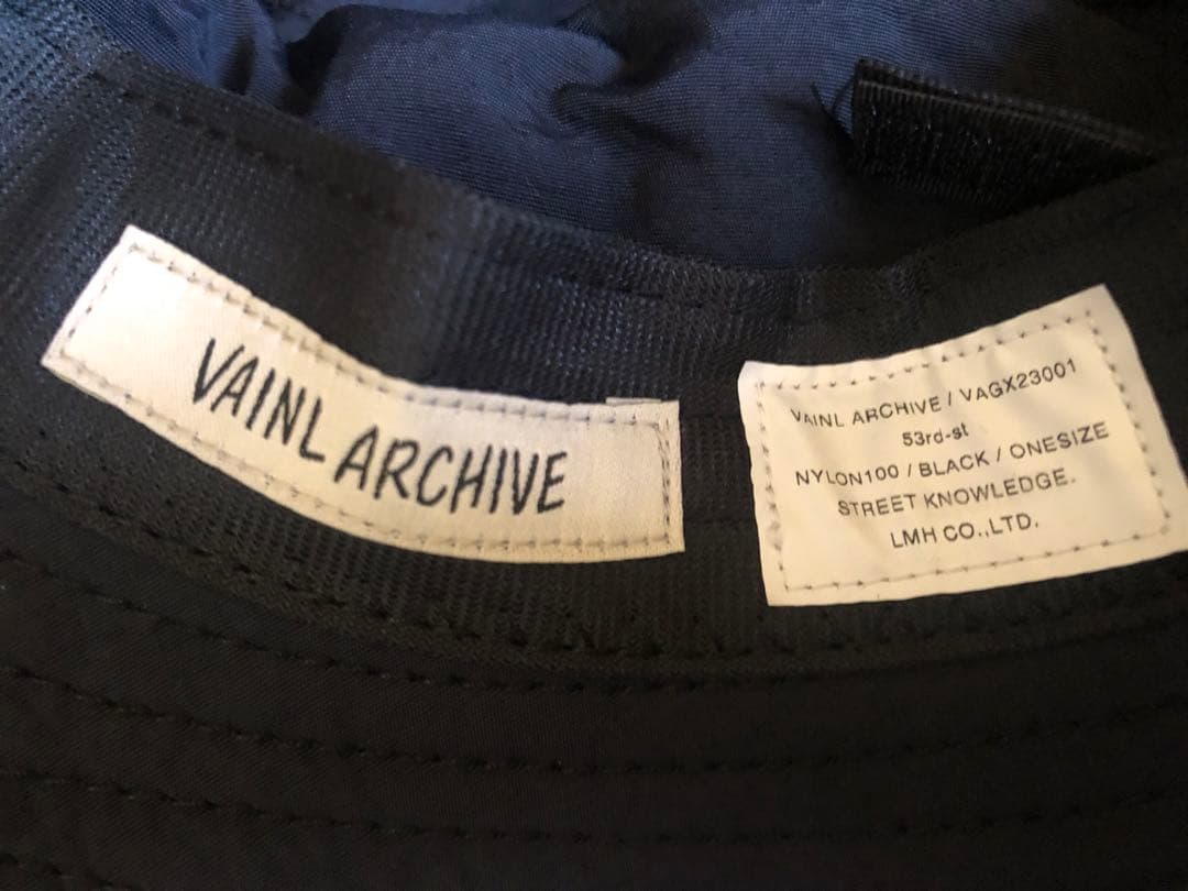 VAIN ARCHIVE ブラック バケットハット