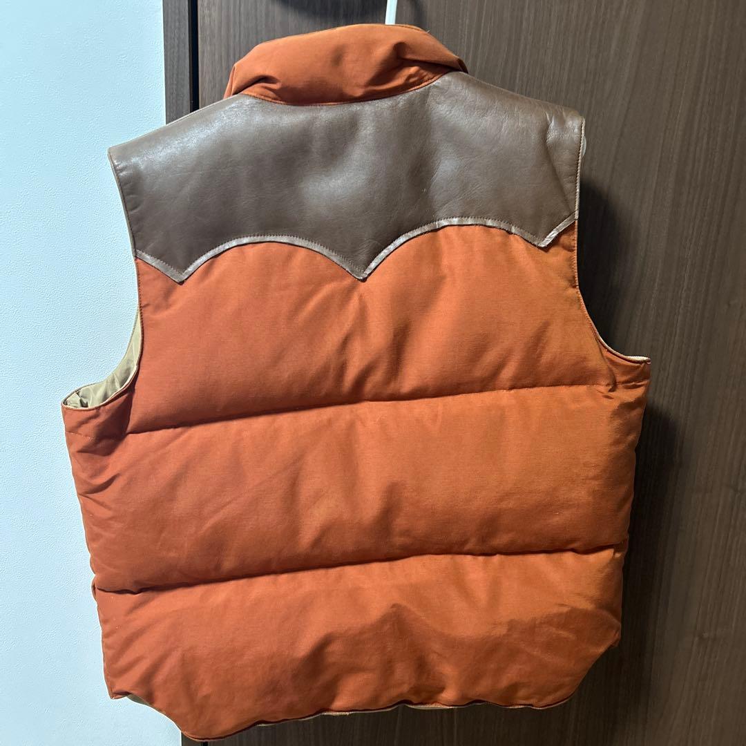 Sugar Cane DOWN ダウンベスト M オレンジ