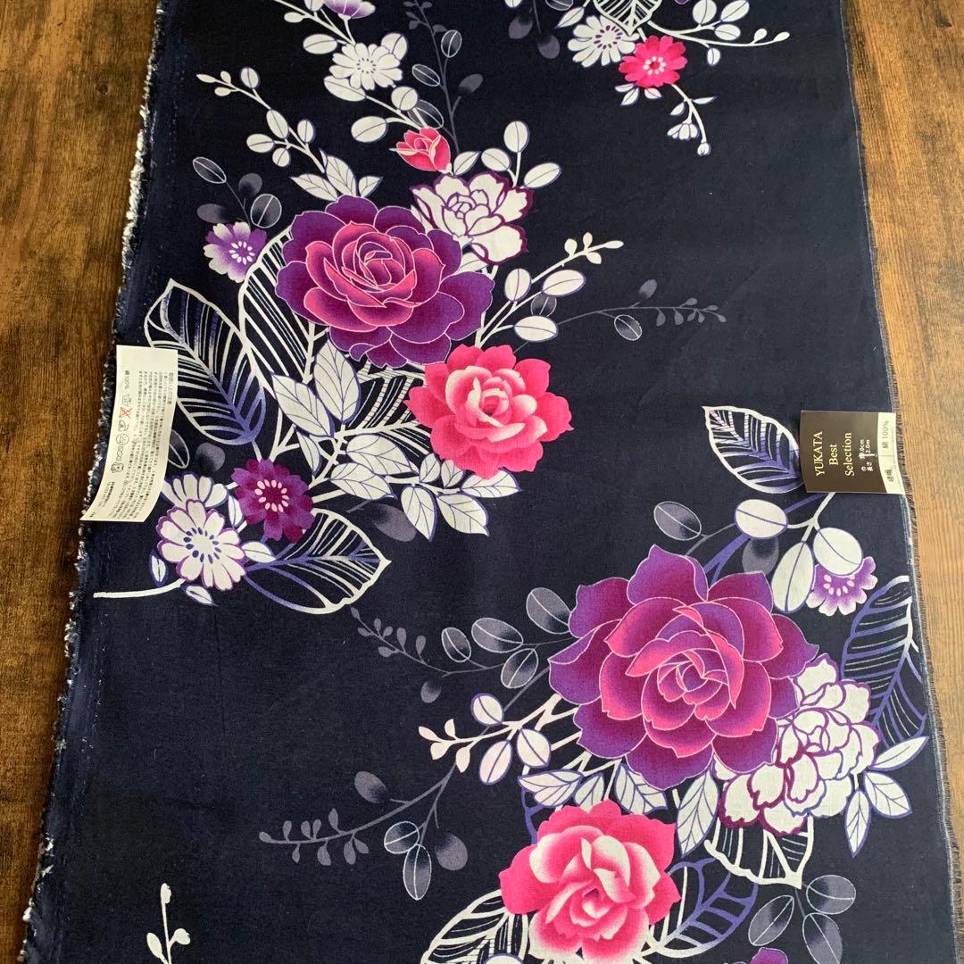 ①【5反】　浴衣　反物　一反　レディース　女性　ゆかた　生地　着尺　未仕立て