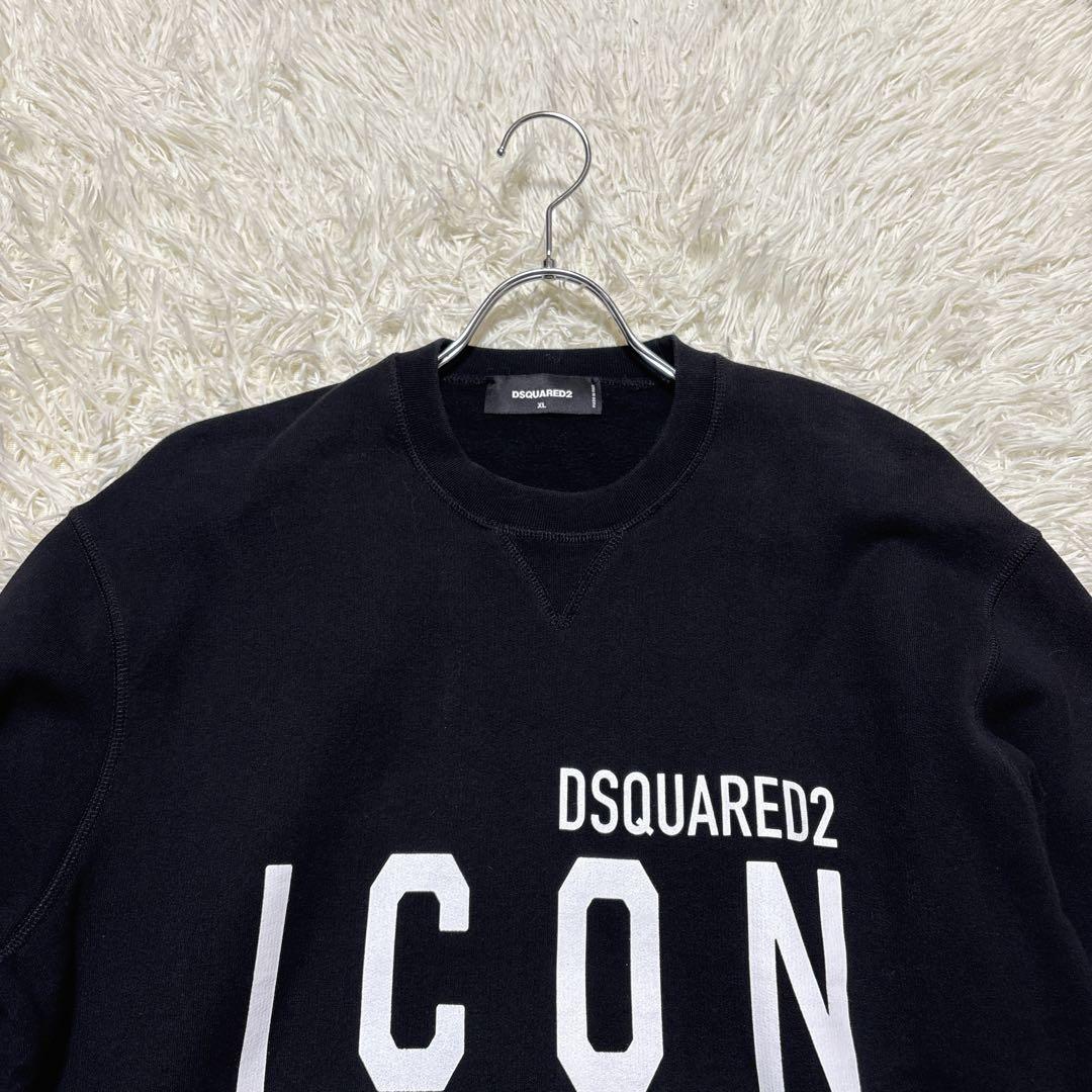 極美品✨ DSQUARED2 ICON ロゴ トレーナー ビッグロゴ