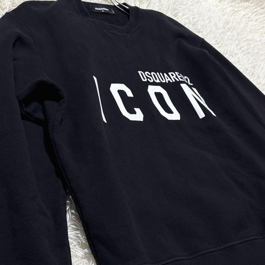 極美品✨ DSQUARED2 ICON ロゴ トレーナー ビッグロゴ