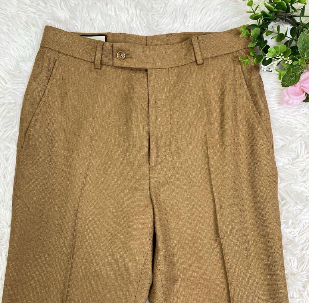 GUCCIグッチ　2020年　フレアスラックス　ブラウン　44