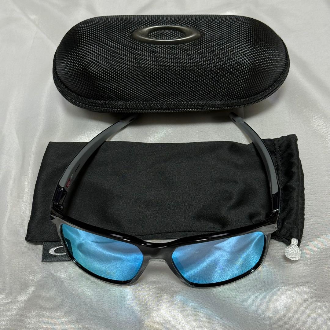 オークリー　PORTAL X スポーツサングラス ブラック/ブルー　偏光レンズ