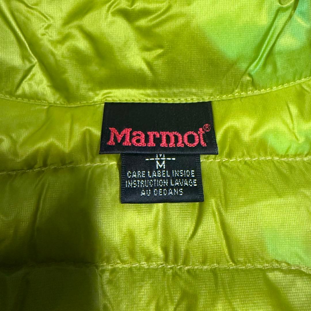 00s Marmot archive ライトパフダウンジャケットテック系イエロー