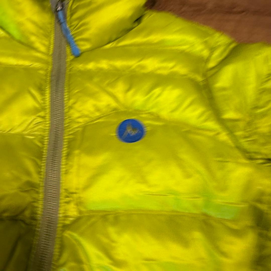 00s Marmot archive ライトパフダウンジャケットテック系イエロー