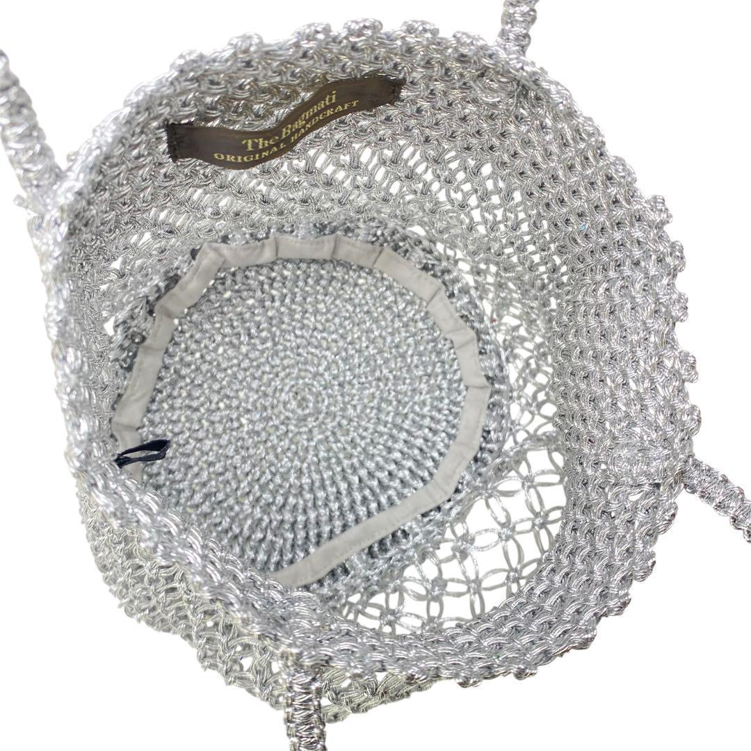 最終値下げ The BAGMATI バグマティ LUREX シルバー かごバッグ