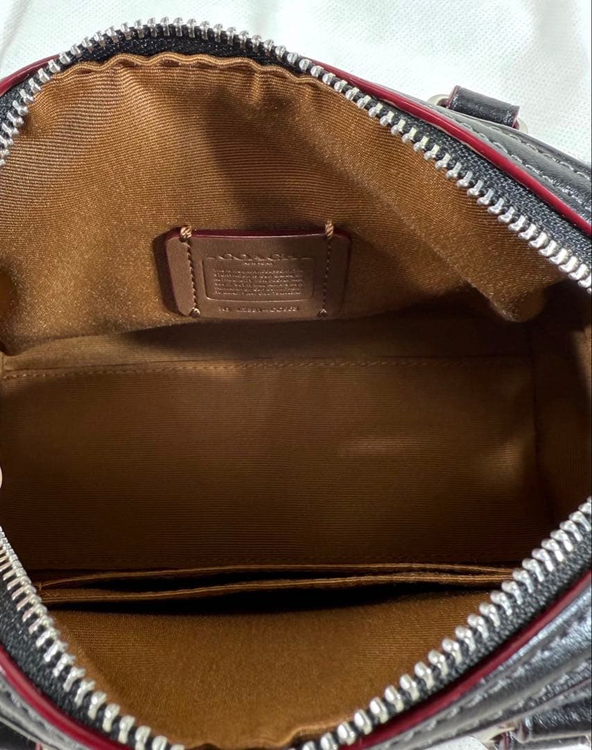 Coach コーチ ブラックデニム ミニボストン ミニローアン