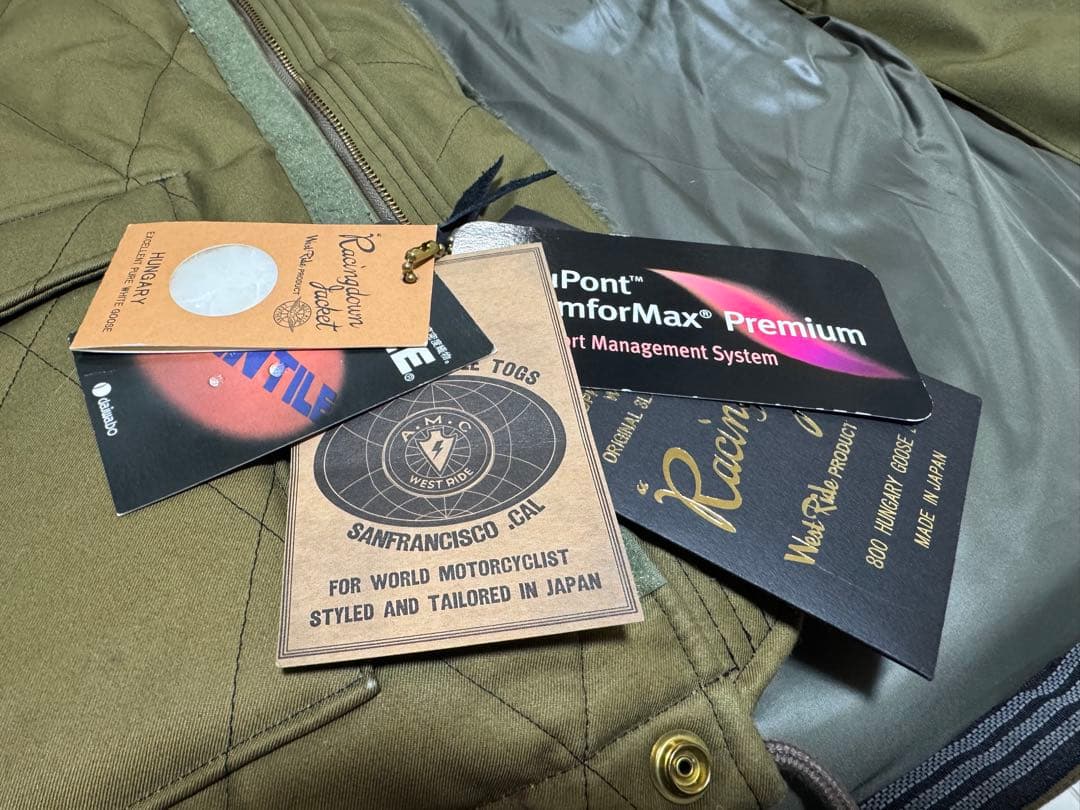 WESTRIDEウエストライド/レーシングダウンジャケット/M/HJW-02HV