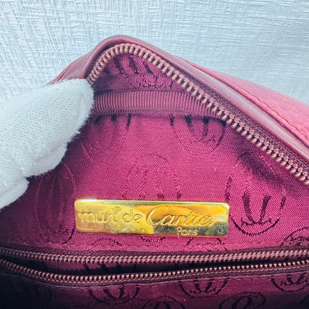 ✨Cartier✨カルティエ✨トリニティーショルダー✨ボルドー✨マストライン✨