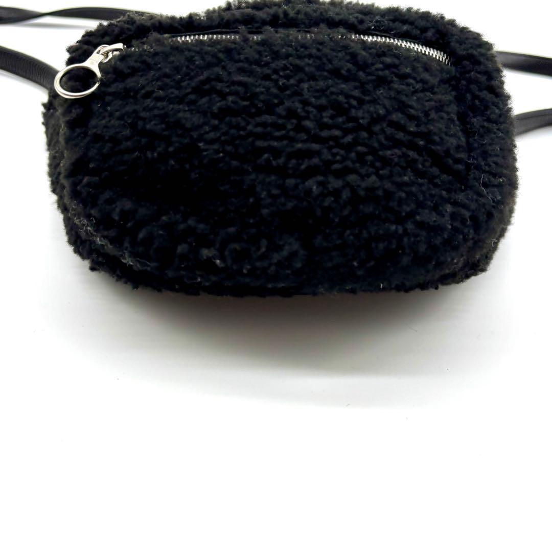極美品✨ AETA ディアスキン ムートン ウエスト バッグ ブラック