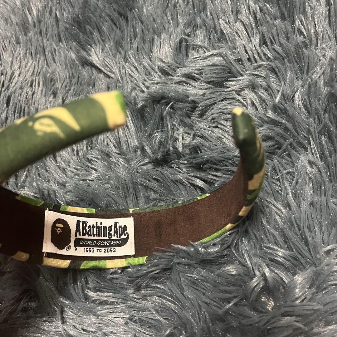 【希少】アベイシングエイプ A Bathing Ape APE 迷彩　ヘアバンド