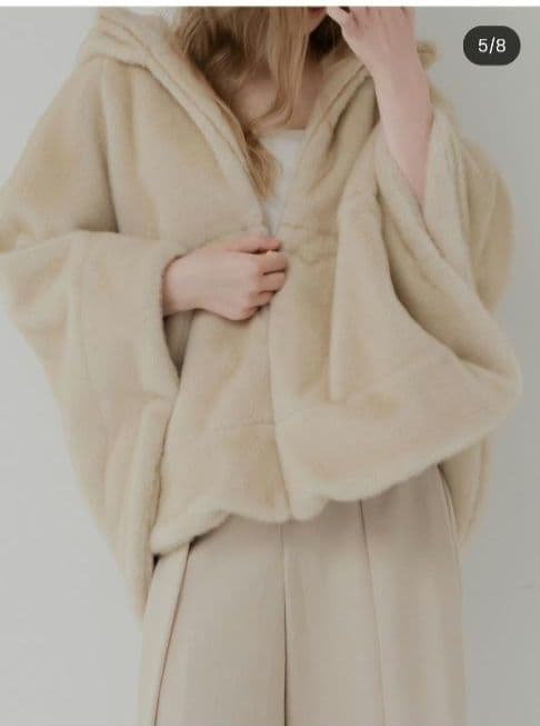 teddy poncho/maison de Dolce.メゾンドドルチェ