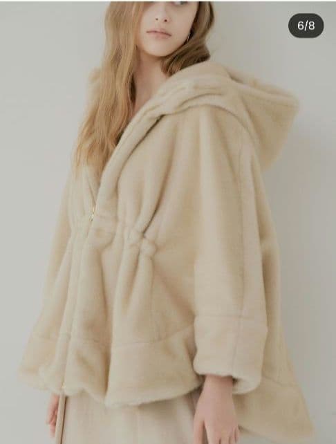 teddy poncho/maison de Dolce.メゾンドドルチェ