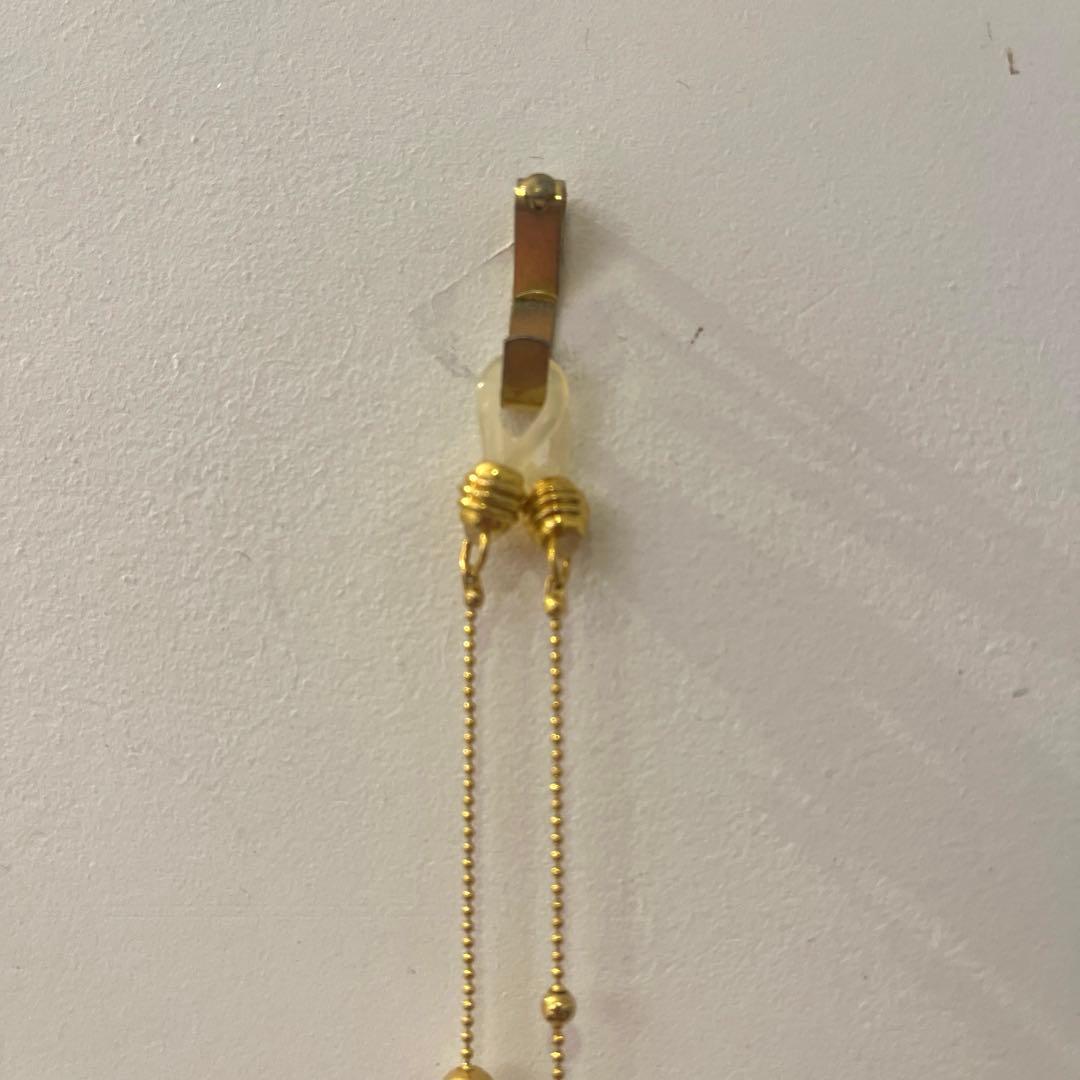 廃盤 ヴィヴィアンウエストウッド　メガネチェーン 金色 ビーズデザイン