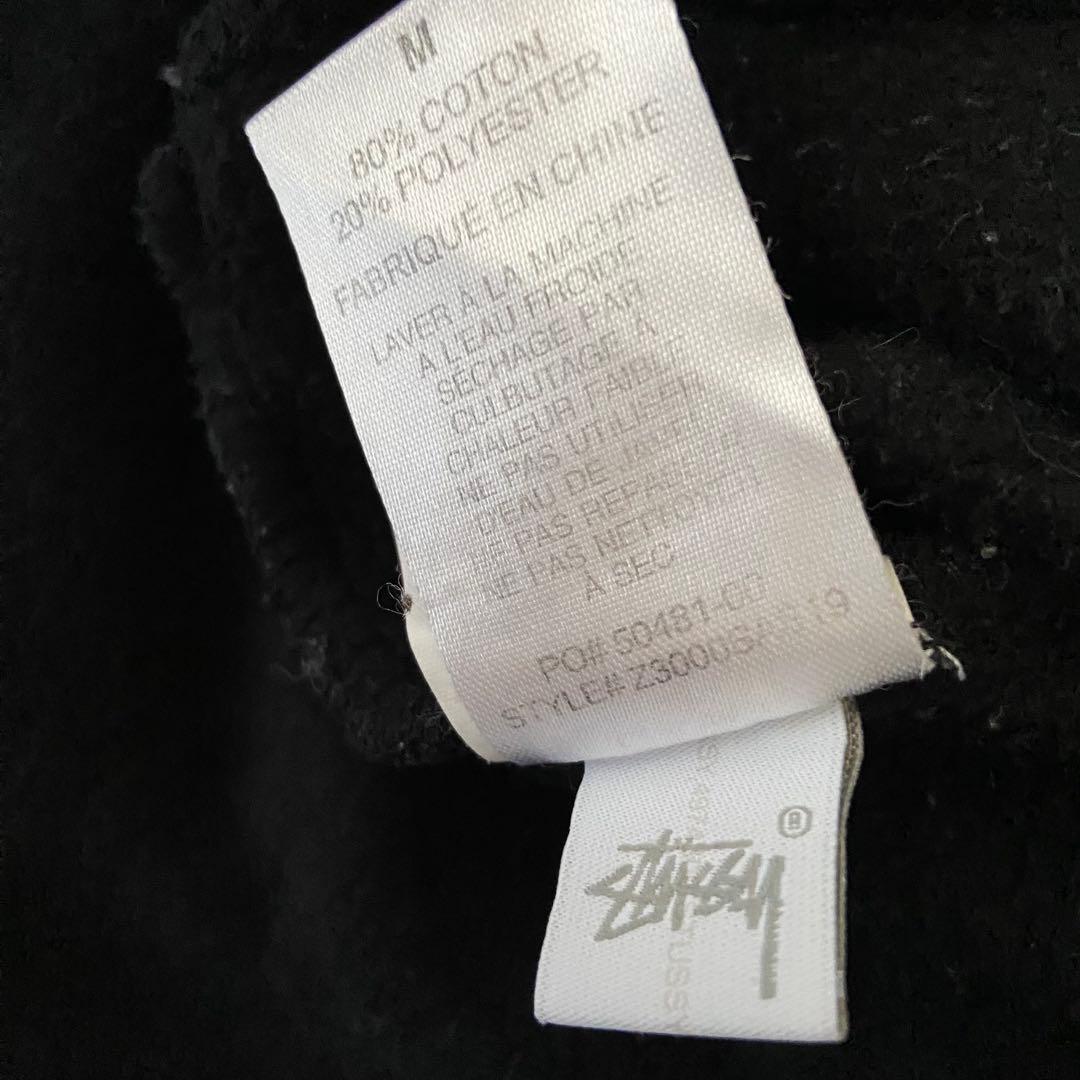 Stussy バックプリントスウェット トレーナー ブラック M
