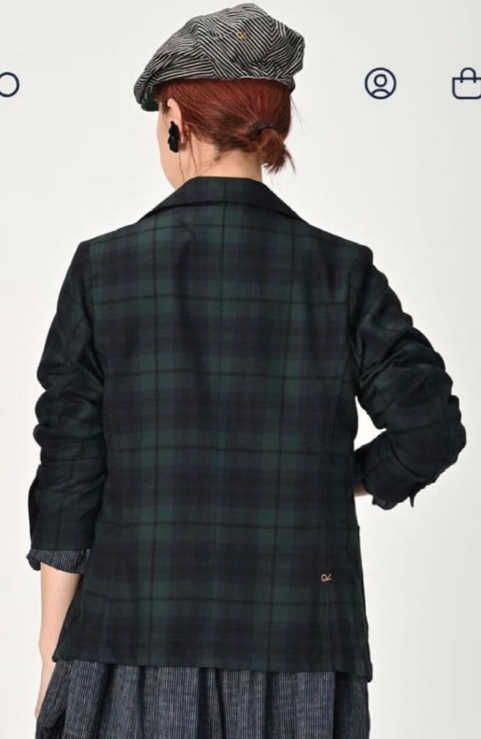 45R 梳毛WOOLのレディースジャケット