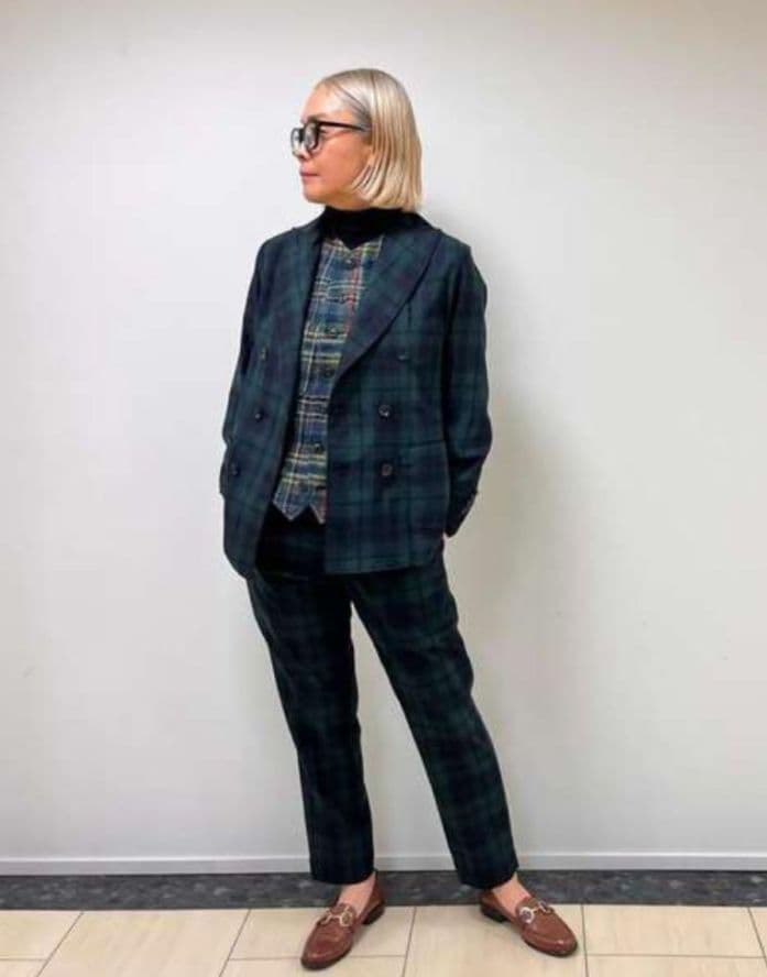 45R 梳毛WOOLのレディースジャケット