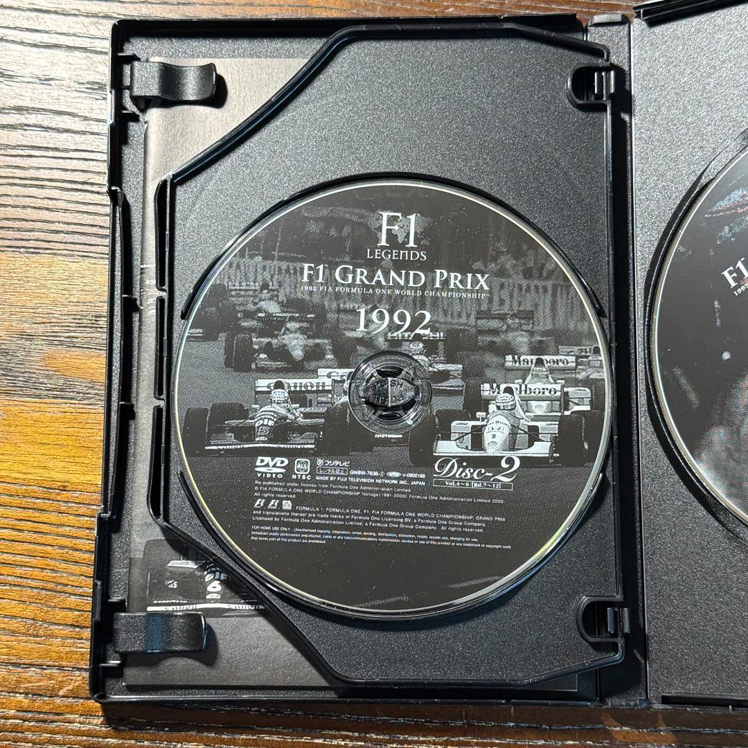 F1 LEGENDS F1 GRAND PRIX 1992 DVD（3枚組）