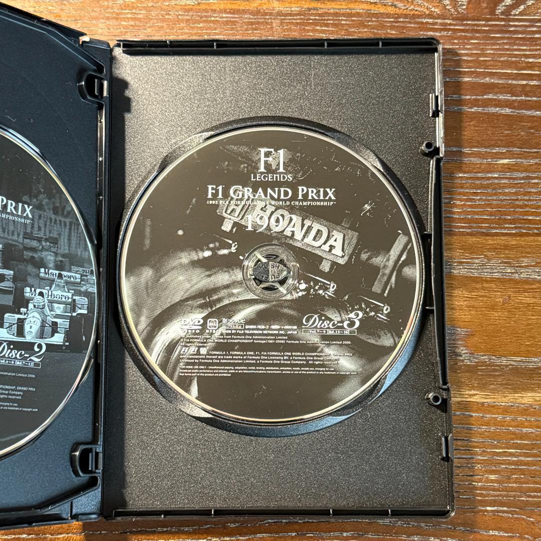 F1 LEGENDS F1 GRAND PRIX 1992 DVD（3枚組）