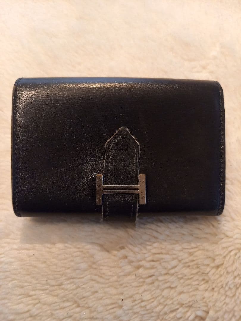 エルメス　ブラックレザー名刺、カード入れ