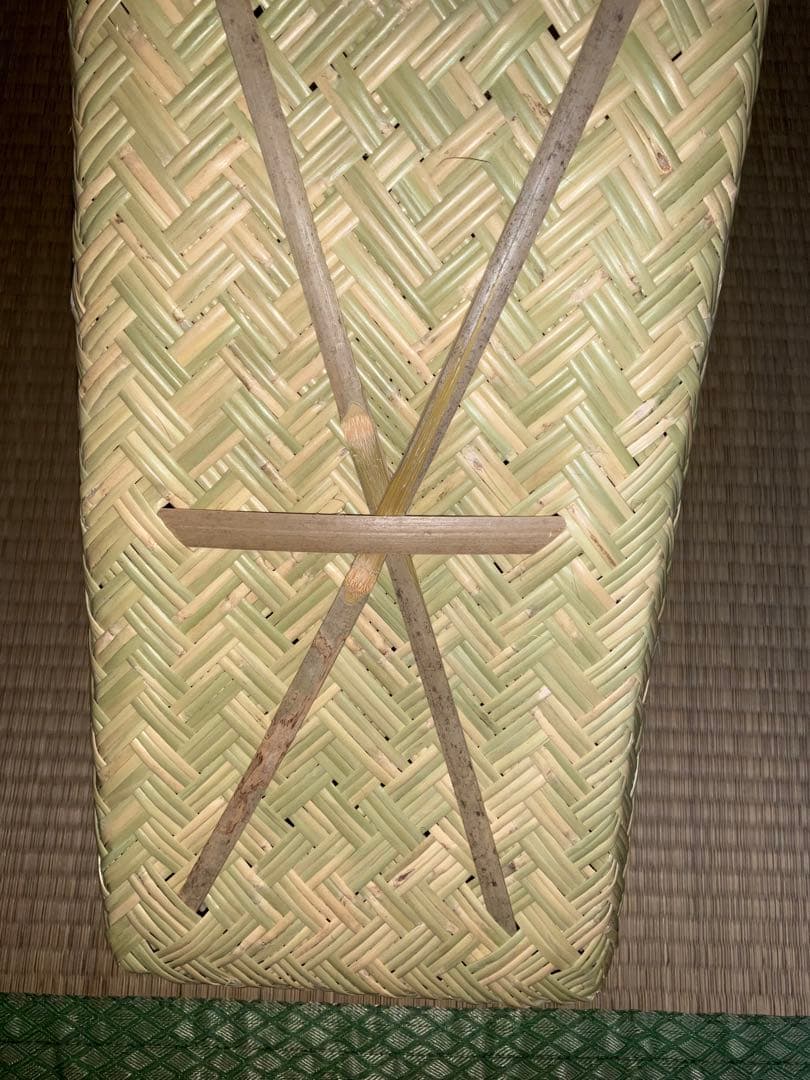 鳥越竹細工 市場かご 手持ちの所がビニール　特大サイズ　●貴重●