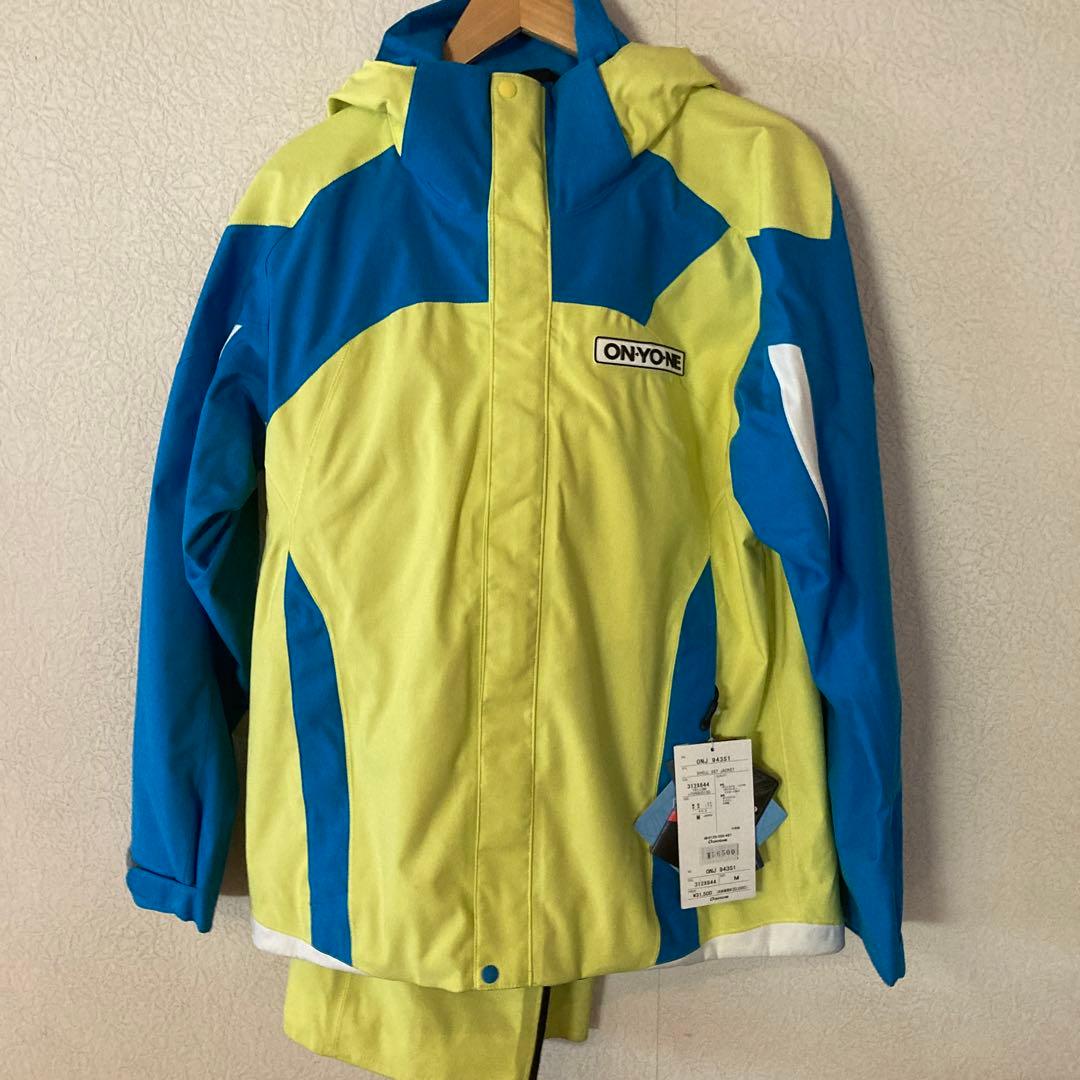 ONYONE SHELL SET JACKET イエロー/ターコイズ M