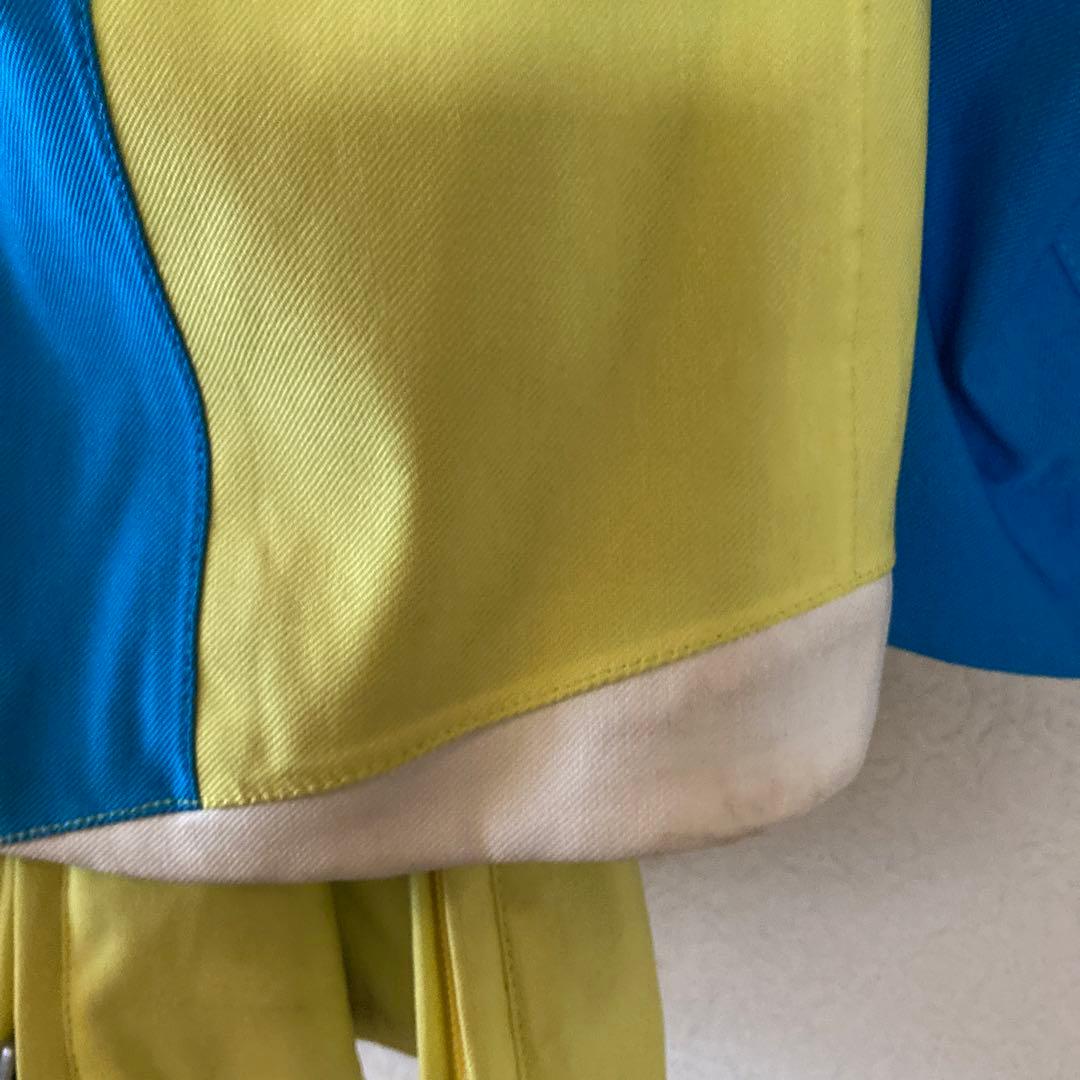 ONYONE SHELL SET JACKET イエロー/ターコイズ M