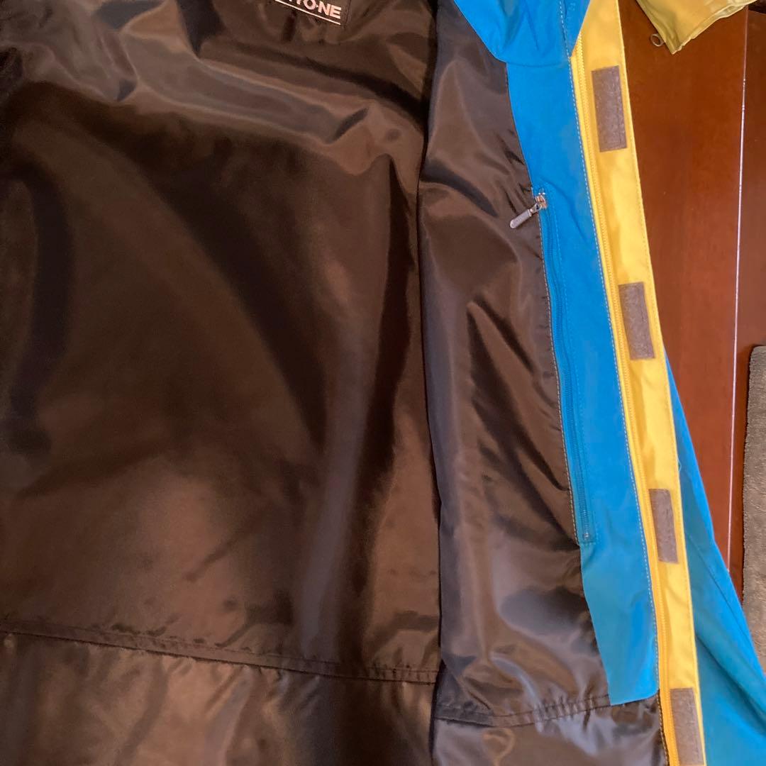 ONYONE SHELL SET JACKET イエロー/ターコイズ M