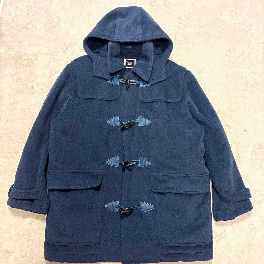 Christian Dior ダッフルコート　ブルー　キルティング　2way L