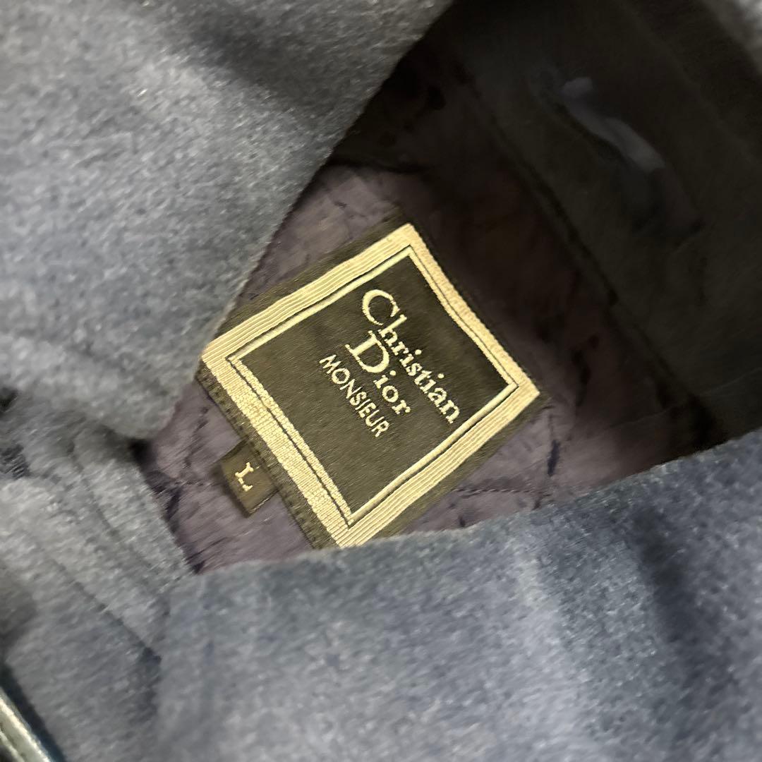 Christian Dior ダッフルコート　ブルー　キルティング　2way L