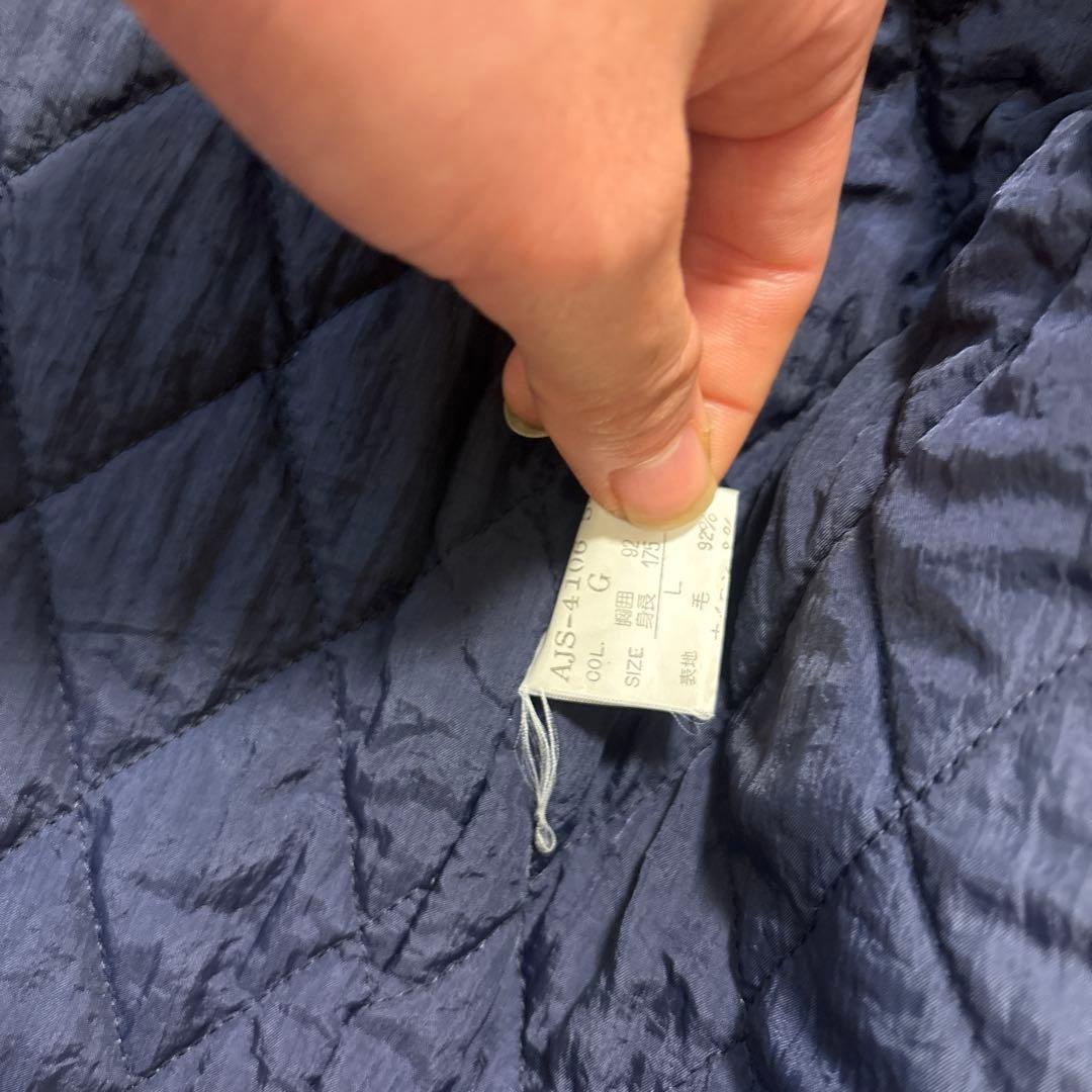 Christian Dior ダッフルコート　ブルー　キルティング　2way L